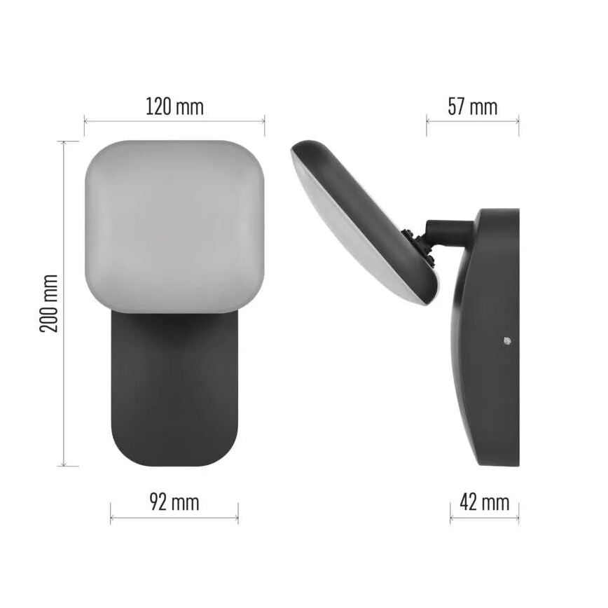 LED Venkovní flexibilní nástěnné svítidlo NIKA LED/12,5W/230V IP44