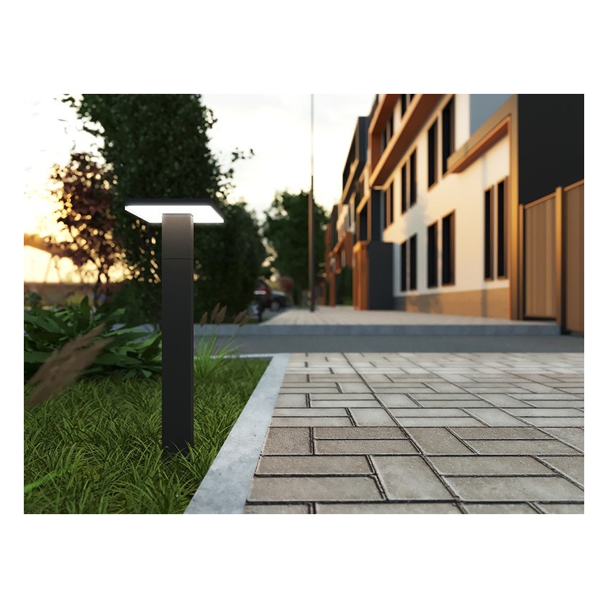 LED Venkovní lampa BARI LED/10W/230V 4000K 60 cm IP54 antracit
