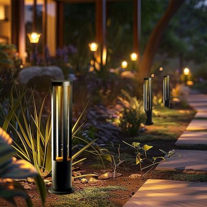 LED Venkovní lampa LED/10W/230V 3000K IP65 80 cm černá