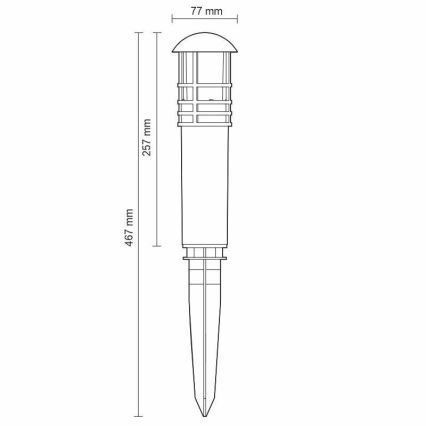 LED Venkovní lampa LED/3W/230V 2800K IP65