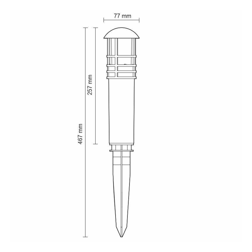 LED Venkovní lampa LED/3W/230V 4000K IP65
