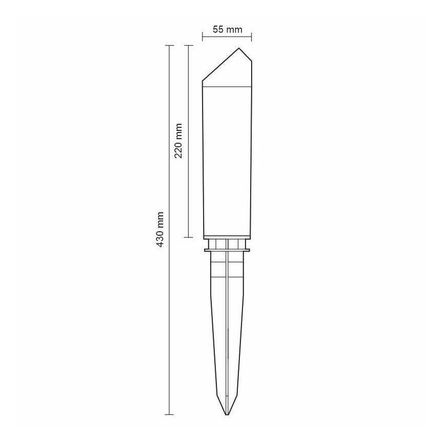 LED Venkovní lampa LED/3W/230V 4000K IP65