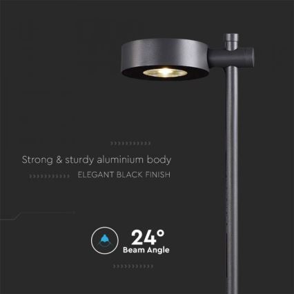 LED Venkovní lampa LED/7W/230V 3000K IP65 černá