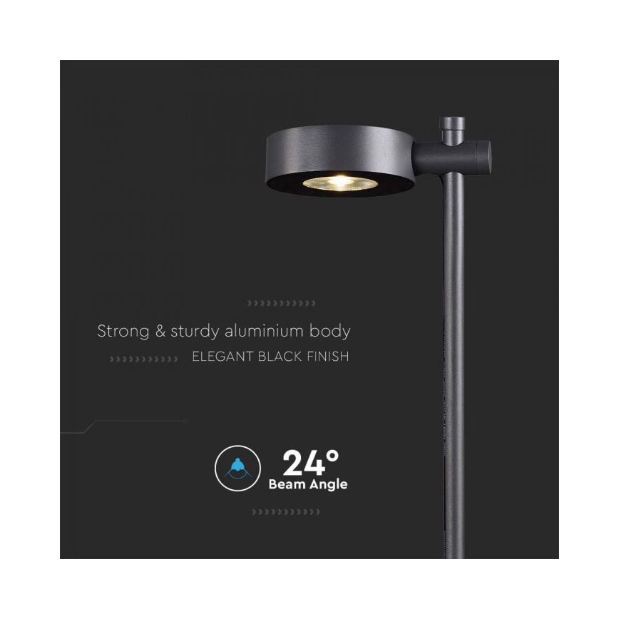 LED Venkovní lampa LED/7W/230V 3000K IP65 černá