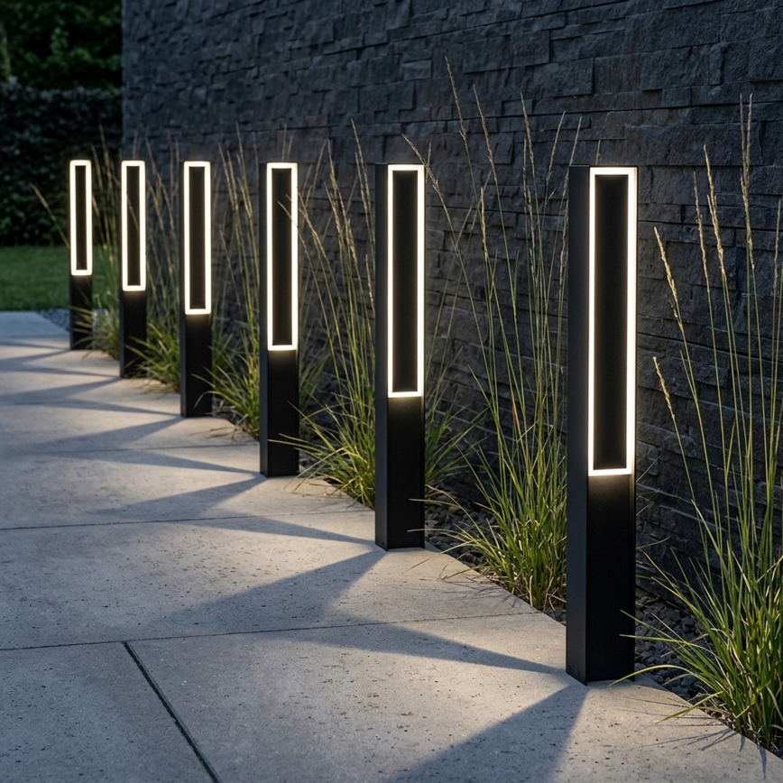 LED Venkovní lampa MODO LED/23,4W/230V 4000K IP44 80 cm černá