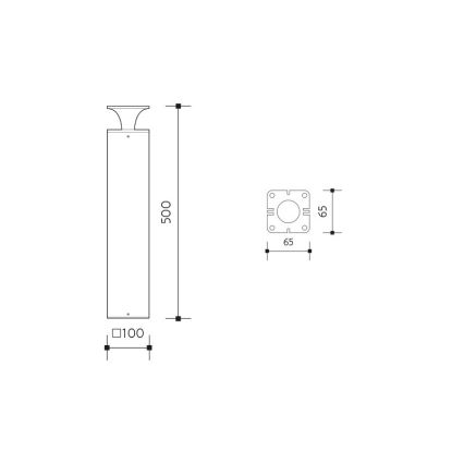 LED Venkovní lampa ORNELA LED/6W/230V 3000K IP54 hnědá