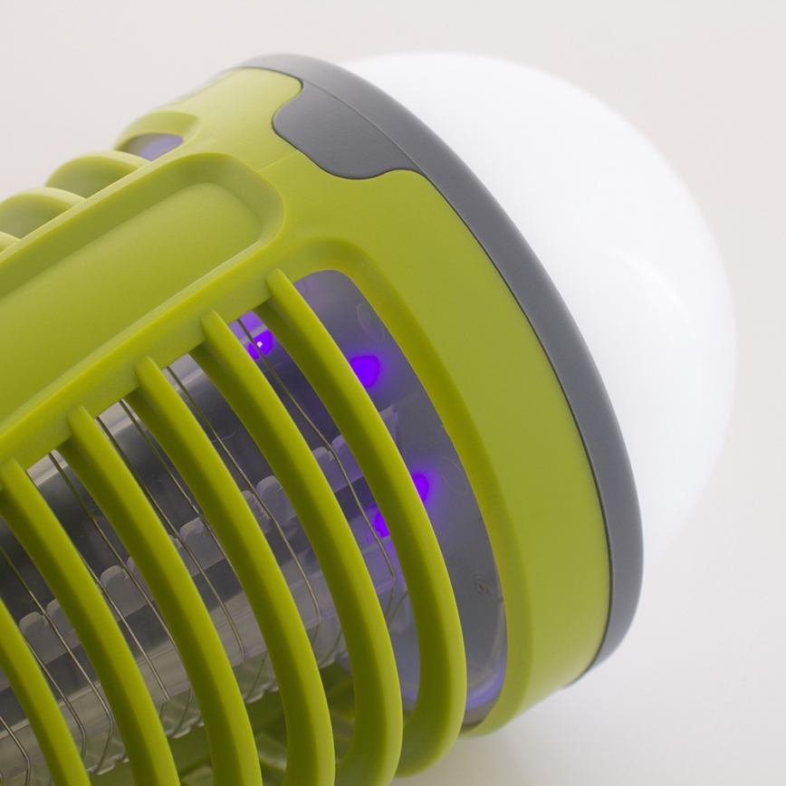 LED Venkovní lampa s lapačem hmyzu LED/5W/USB 1800mAh IP44