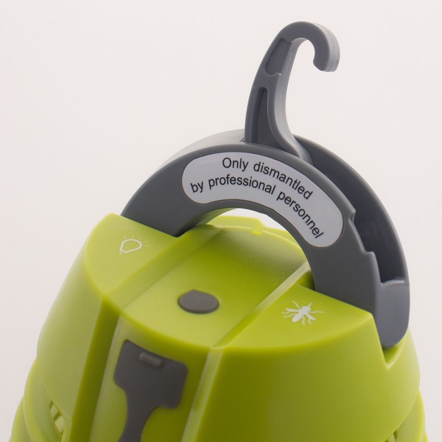 LED Venkovní lampa s lapačem hmyzu LED/5W/USB 1800mAh IP44