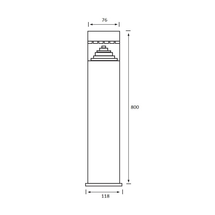 LED Venkovní lampa 1xLED/6W/230V IP44