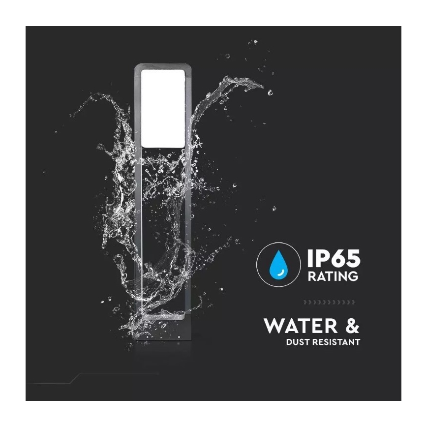 LED Venkovní lampa SAMSUNG CHIP LED/10W/230V 3000K IP65 černá