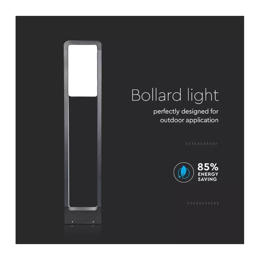 LED Venkovní lampa SAMSUNG CHIP LED/10W/230V 3000K IP65 černá