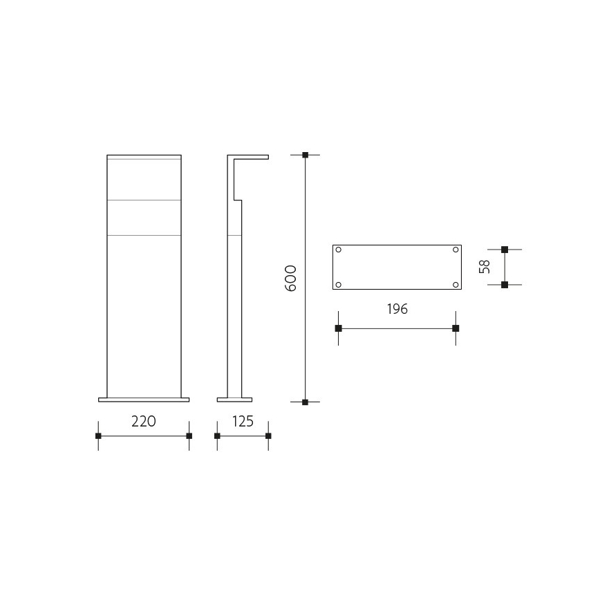 LED Venkovní lampa se senzorem NATURA LED/12W/230V 4000K IP54 hnědá/antracit