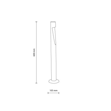 LED Venkovní lampa SENA M LED/5W/230V IP65 60 cm béžová