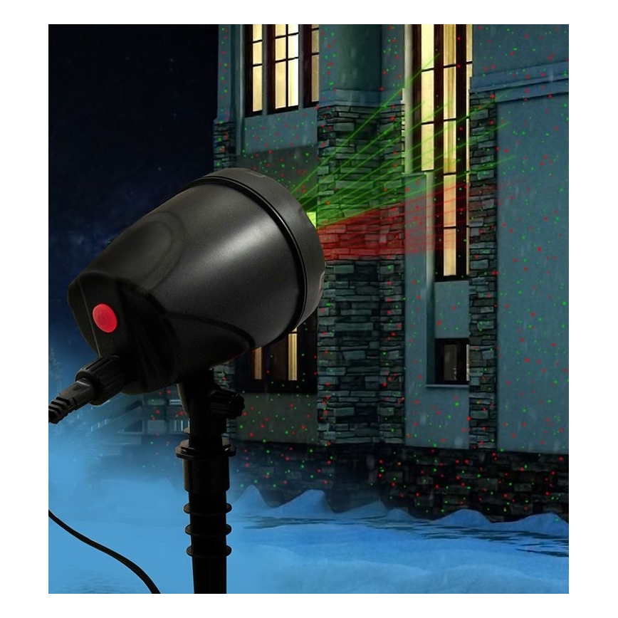 LED Venkovní laserový projektor LED/5W/230V IP44