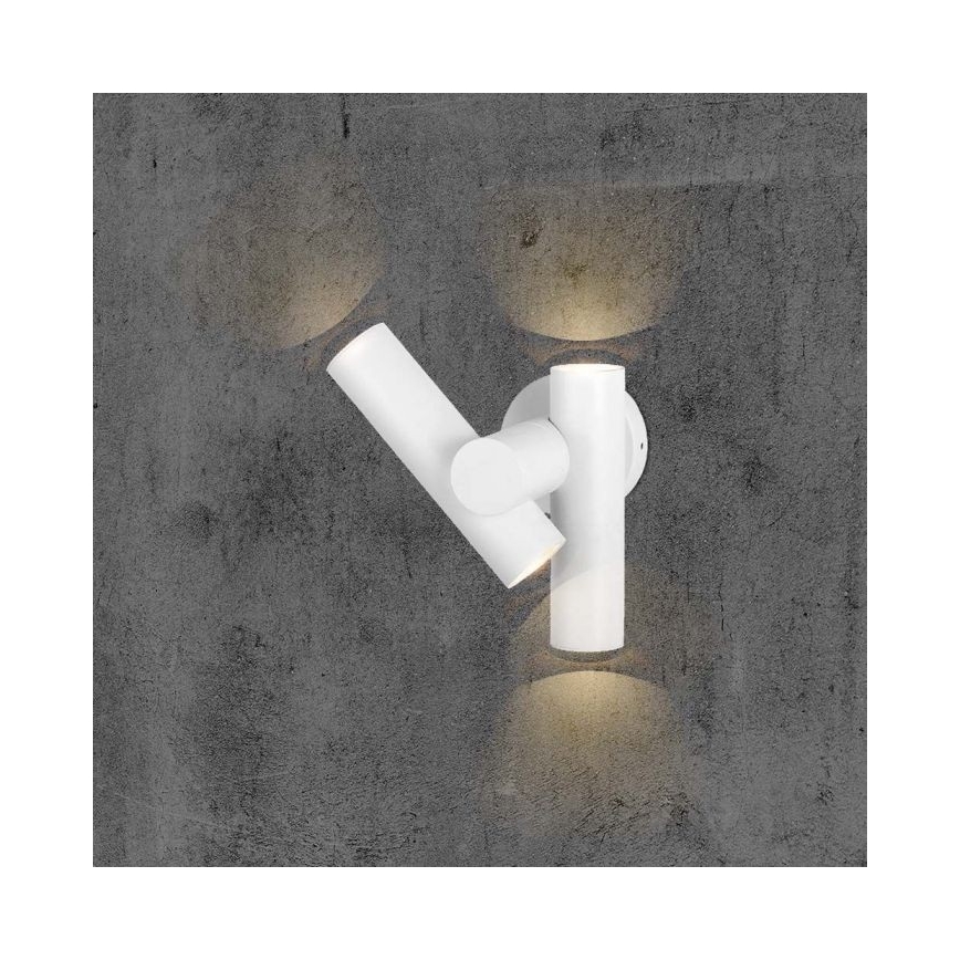 LED Venkovní nástěnné bodové flexibilní svítidlo 2xLED/3W/230V 3000K IP44 bílá