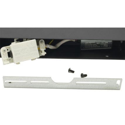 LED Flexibilní venkovní nástěnné svítidlo 2xLED/4W/230V IP54 30 cm černá