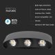 LED Venkovní nástěnné svítidlo 6xLED/6W/230V IP54 4000K černá