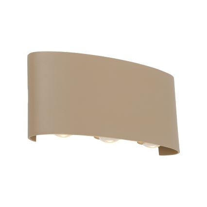 LED Venkovní nástěnné svítidlo ARROW LED/6W/230V IP54 béžová
