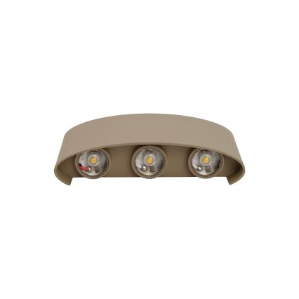 LED Venkovní nástěnné svítidlo ARROW LED/6W/230V IP54 béžová
