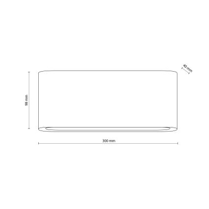 LED Venkovní nástěnné svítidlo ARWENA L LED/24W/230V IP54 béžová