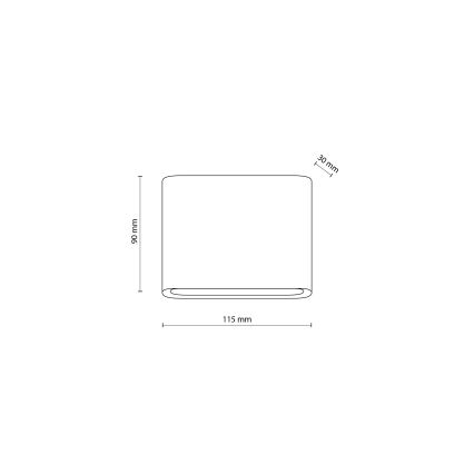 LED Venkovní nástěnné svítidlo ARWENA S LED/6W/230V IP54 béžová