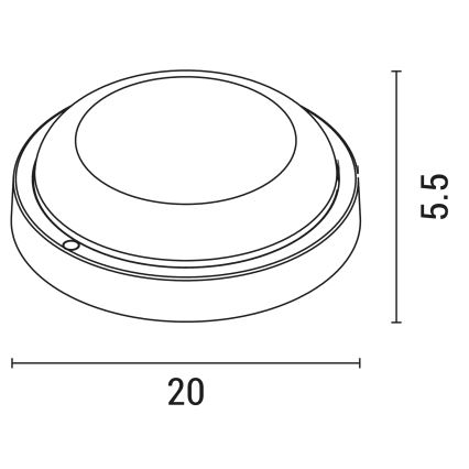 LED Venkovní nástěnné svítidlo BULKHEAD LED/18W/230V 3000K IP54 černá