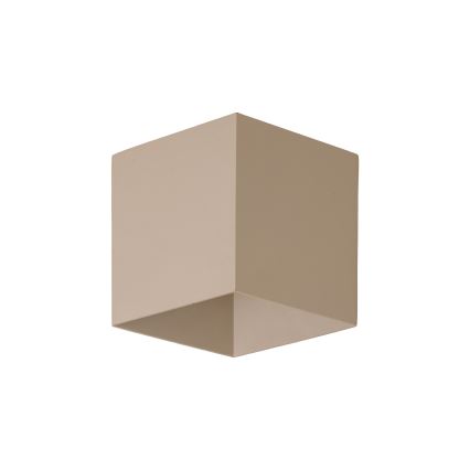 LED Venkovní nástěnné svítidlo CUBE LED/10W/230V IP54 béžová