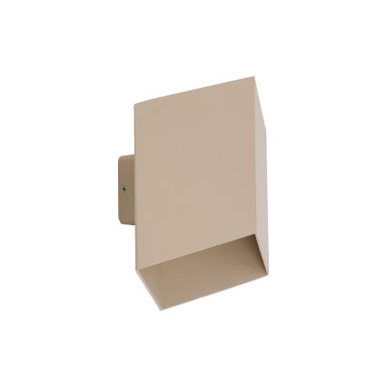 LED Venkovní nástěnné svítidlo CUBE LED/10W/230V IP54 béžová