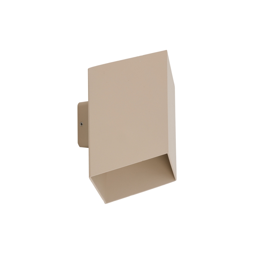 LED Venkovní nástěnné svítidlo CUBE LED/10W/230V IP54 béžová