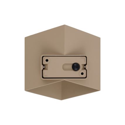 LED Venkovní nástěnné svítidlo CUBE LED/10W/230V IP54 béžová