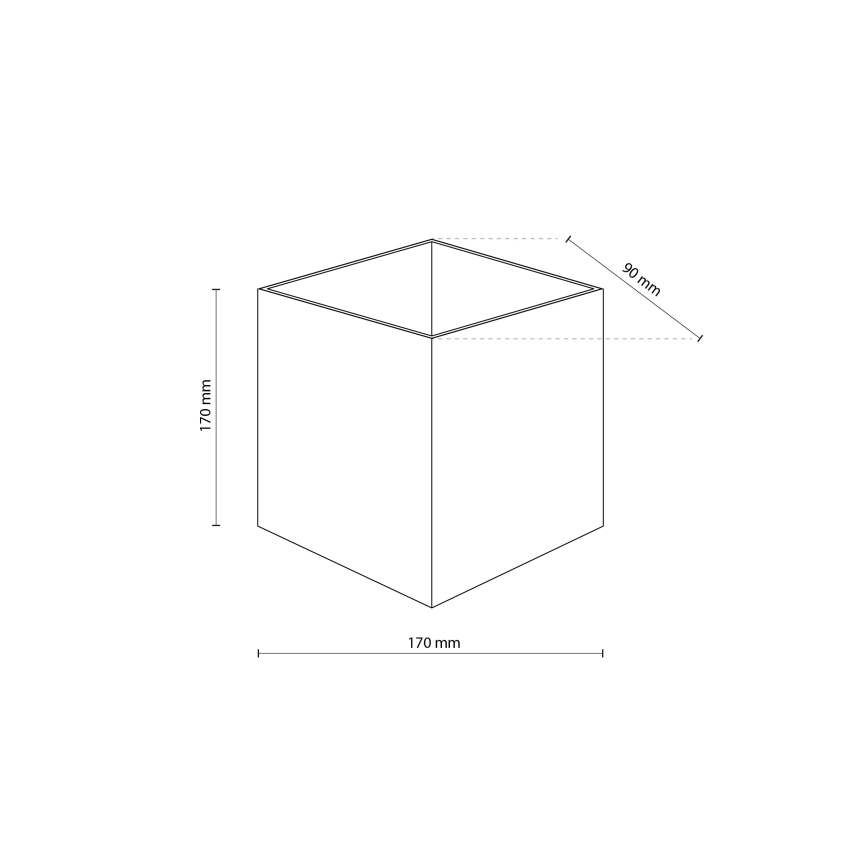 LED Venkovní nástěnné svítidlo CUBE LED/10W/230V IP54 béžová