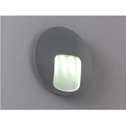 LED Venkovní nástěnné svítidlo DACU LED/3W/230V IP54 šedá