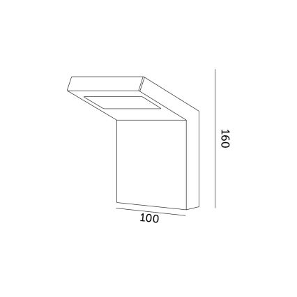 LED Venkovní nástěnné svítidlo INDUO K LED/10W/230V 4000K IP54