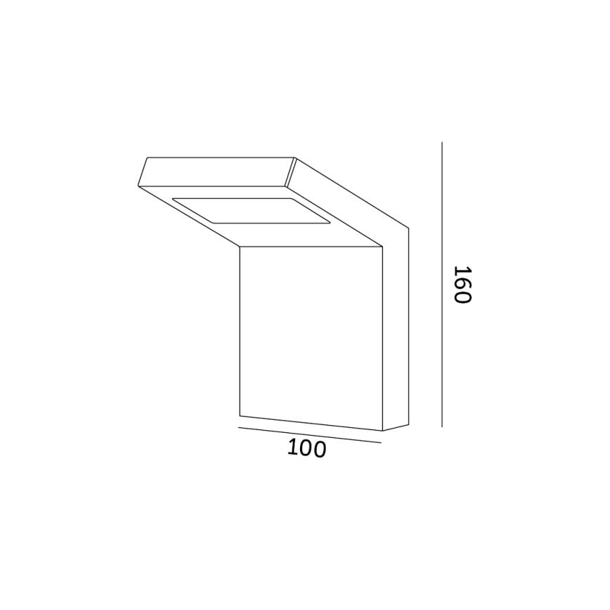 LED Venkovní nástěnné svítidlo INDUO K LED/10W/230V 4000K IP54