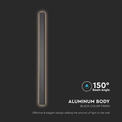 LED Venkovní nástěnné svítidlo LED/10W/230V 3000K IP65 51 cm černá