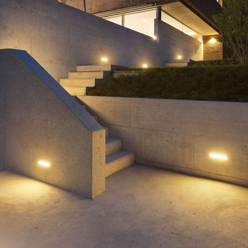 LED Venkovní nástěnné svítidlo LED/12W/230V 4000K IP65 šedá