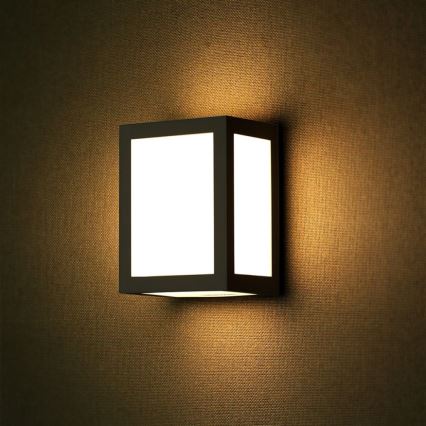 LED Venkovní nástěnné svítidlo LED/12W/230V 6400K IP65 černá