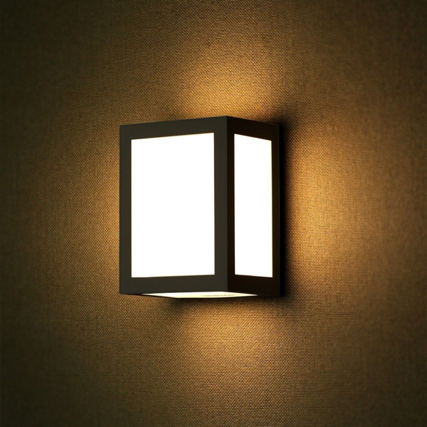 LED Venkovní nástěnné svítidlo LED/12W/230V 6400K IP65 černá