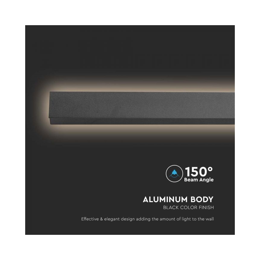 LED Venkovní nástěnné svítidlo LED/16W/230V 3000K IP65 101 cm antracit