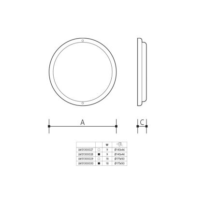 LED Venkovní nástěnné svítidlo LED/18W/230V IP54 černá