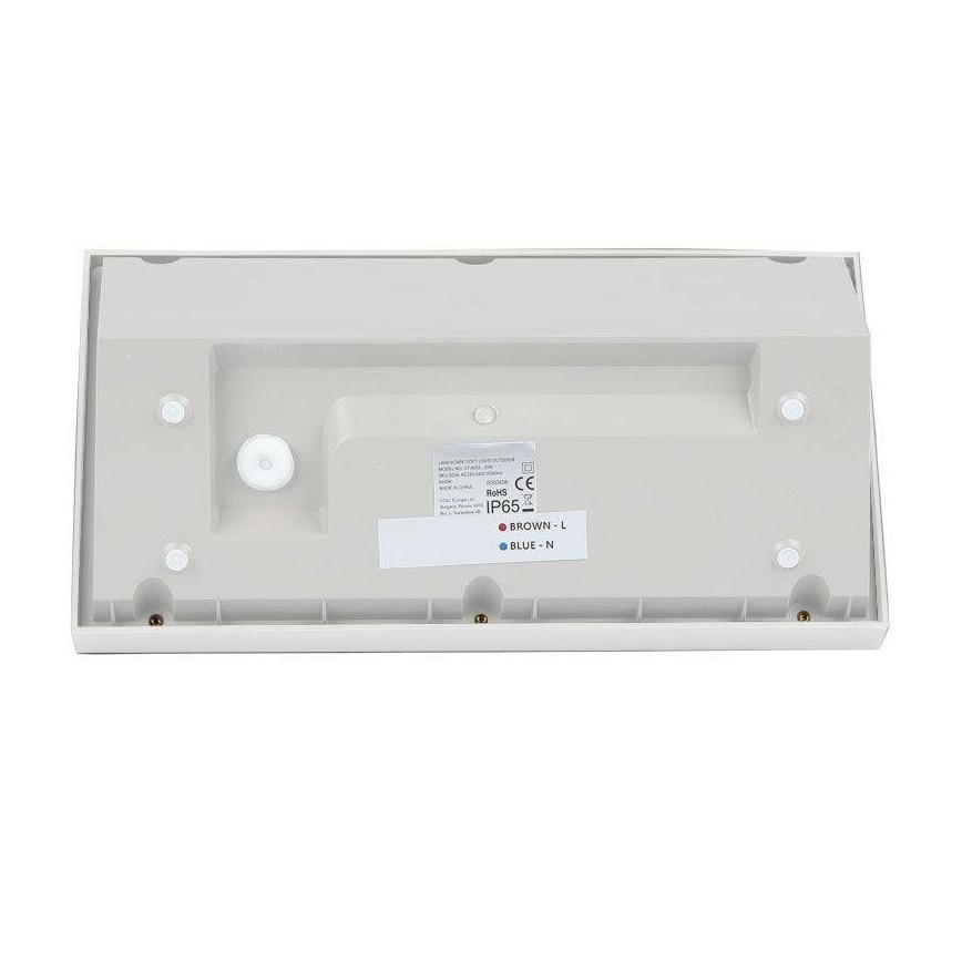 LED Venkovní nástěnné svítidlo LED/20W/230V 3000K IP65 bílá