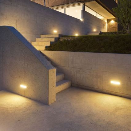 LED Venkovní nástěnné svítidlo LED/20W/230V 3000K IP65 šedá