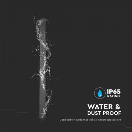 LED Venkovní nástěnné svítidlo LED/23W/230V 3000K IP65 141 cm antracit