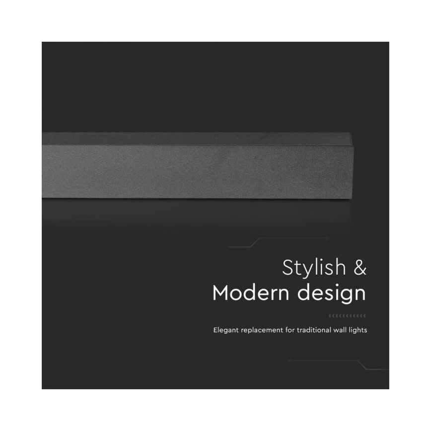 LED Venkovní nástěnné svítidlo LED/23W/230V 3000K IP65 141 cm antracit