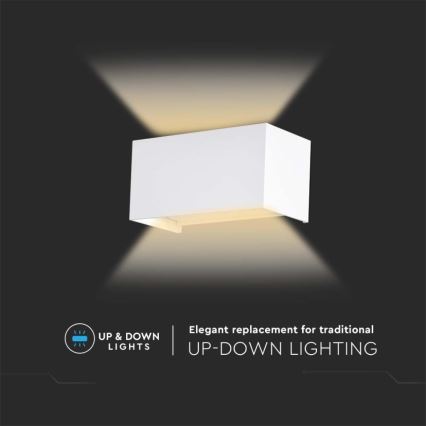 LED Venkovní nástěnné svítidlo LED/24W/230V 3000K IP65 bílá