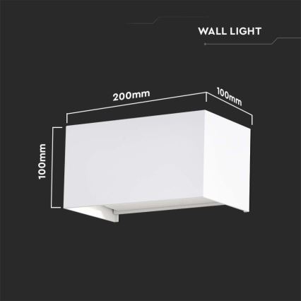 LED Venkovní nástěnné svítidlo LED/24W/230V 3000K IP65 bílá