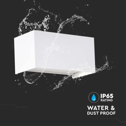 LED Venkovní nástěnné svítidlo LED/24W/230V 4000K IP65 bílá
