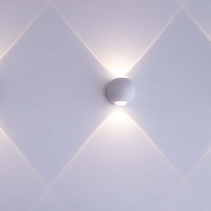 LED Venkovní nástěnné svítidlo LED/2W/230V 3000K IP54 bílá