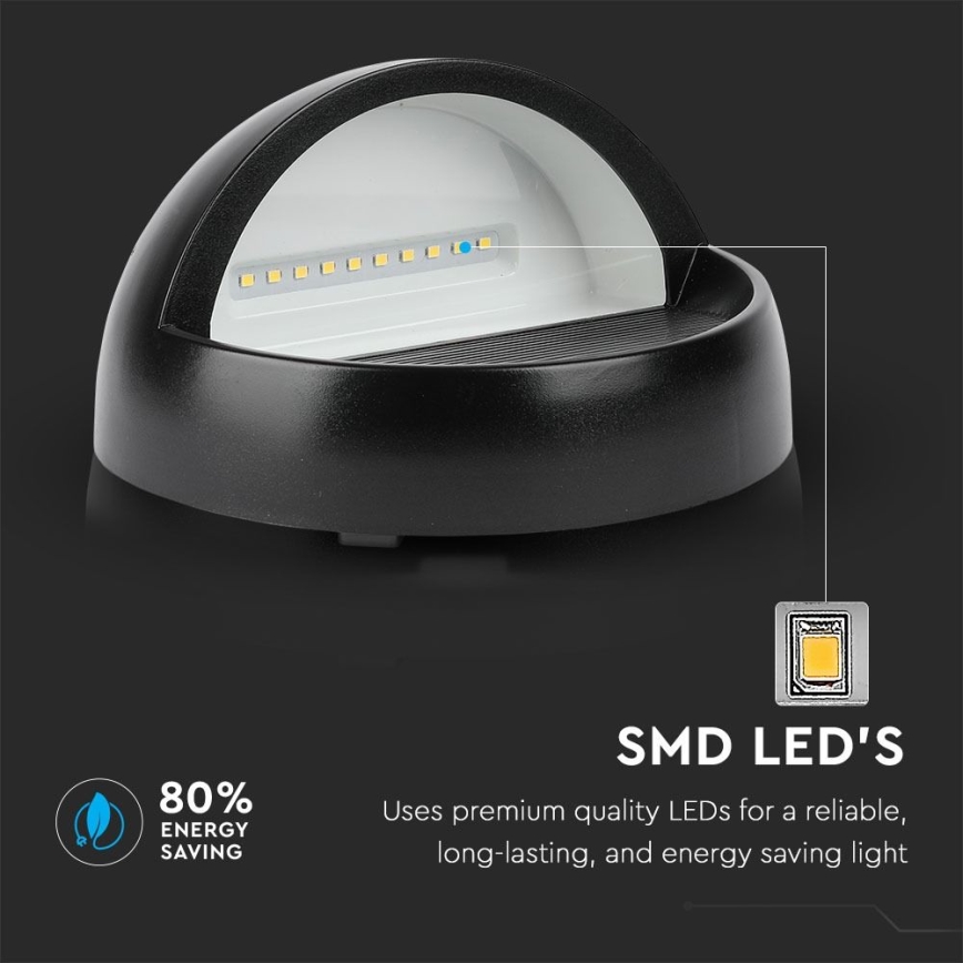 LED Venkovní nástěnné svítidlo LED/3W/230V 4000K IP65 černá
