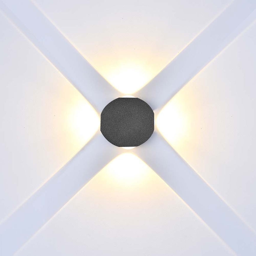 LED Venkovní nástěnné svítidlo LED/4W/230V 3000K IP54 černá